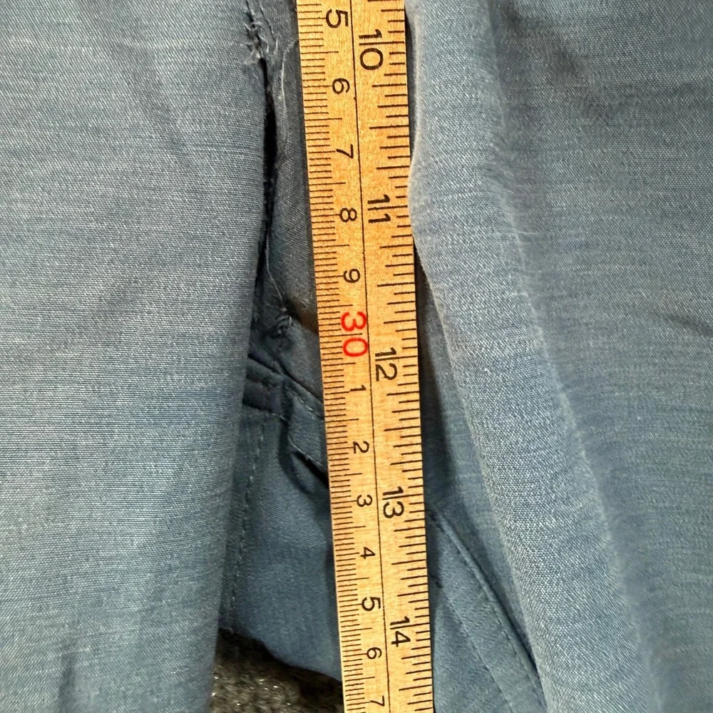 Faherty All Day Shorts Men 38 Blue Stretch Hybrid Boardshorts Swim Trunks Casual